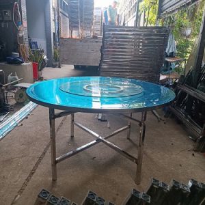 Bàn Tròn Inox BT14 1m4